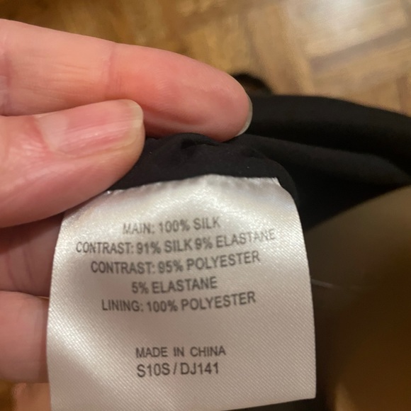 NWT black silk Karen Millen dress, US size 8 - Picture 8 of 10